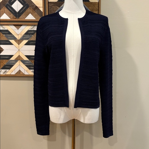 Ralph Lauren Collection Textured Knit Open Front Cardigan Sweater Medium - Picture 1 of 12
